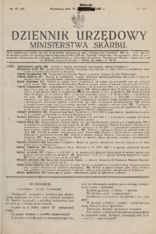 Dziennik Urzędowy Ministerstwa Skarbu. 1921, nr 41-42