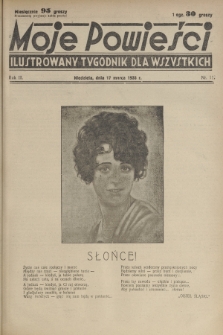 Moje Powieści : ilustrowany tygodnik dla wszystkich. R.3, 1935, nr 11