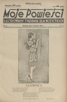 Moje Powieści : ilustrowany tygodnik dla wszystkich. R.3, 1935, nr 14