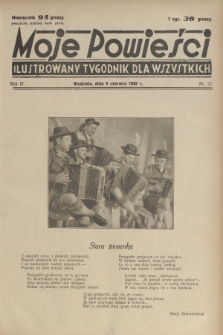 Moje Powieści : ilustrowany tygodnik dla wszystkich. R.3, 1935, nr 23