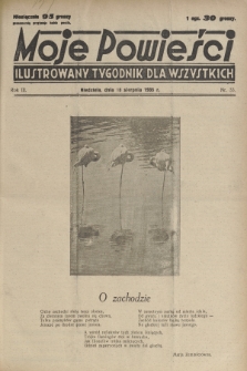 Moje Powieści : ilustrowany tygodnik dla wszystkich. R.3, 1935, nr 33