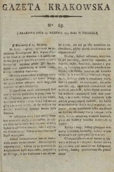 Gazeta Krakowska. 1811, nr 68