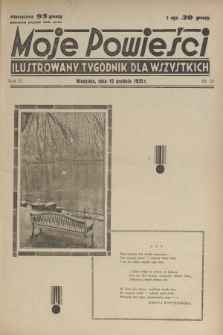 Moje Powieści : ilustrowany tygodnik dla wszystkich. R.3, 1935, nr 50