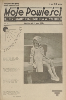 Moje Powieści : ilustrowany tygodnik dla wszystkich. R.4, 1936, nr 13