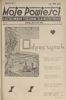 Moje Powieści : ilustrowany tygodnik dla wszystkich. R.4, 1936, nr 27
