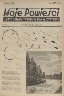 Moje Powieści : ilustrowany tygodnik dla wszystkich. R.4, 1936, nr 49
