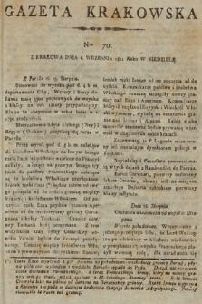 Gazeta Krakowska. 1811, nr 70