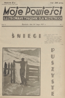Moje Powieści : ilustrowany tygodnik dla wszystkich. R.5, 1937, nr 7