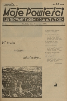 Moje Powieści : ilustrowany tygodnik dla wszystkich. R.6, 1938, nr 24