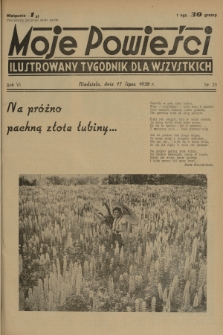 Moje Powieści : ilustrowany tygodnik dla wszystkich. R.6, 1938, nr 29