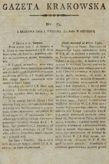 Gazeta Krakowska. 1811, nr 72