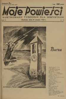 Moje Powieści : ilustrowany tygodnik dla wszystkich. R.6, 1938, nr 35