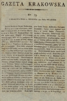 Gazeta Krakowska. 1811, nr 73