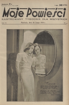Moje Powieści : ilustrowany tygodnik dla wszystkich. R.7, 1939, nr 9