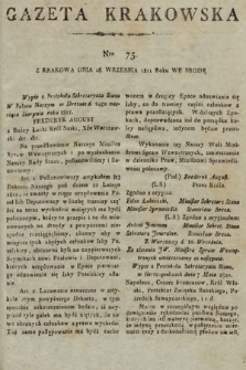 Gazeta Krakowska. 1811, nr 75
