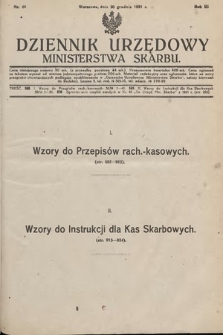 Dziennik Urzędowy Ministerstwa Skarbu. 1921, nr 46