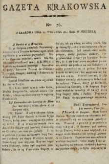 Gazeta Krakowska. 1811, nr 76