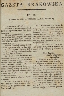 Gazeta Krakowska. 1811, nr 77