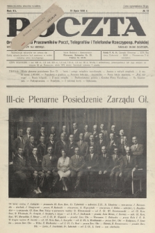 Poczta : organ Związku Pracowników Poczt, Telegrafów i Telefonów Rzeczyposp. Polskiej. R.12, 1930, nr 13
