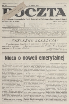 Poczta : organ Związku Pracowników Poczt, Telegrafów i Telefonów Rzeczyposp. Polskiej. R.13, 1931, nr 6
