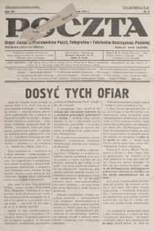 Poczta : organ Związku Pracowników Poczt, Telegrafów i Telefonów Rzeczyposp. Polskiej. R.13, 1931, nr 11