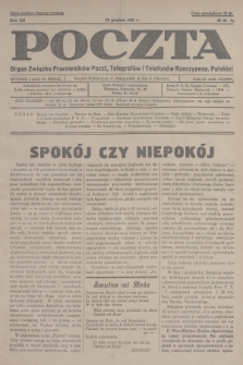 Poczta : organ Związku Pracowników Poczt, Telegrafów i Telefonów Rzeczyposp. Polskiej. R.13, 1931, nr 20-21