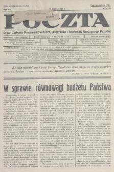 Poczta : organ Związku Pracowników Poczt, Telegrafów i Telefonów Rzeczyposp. Polskiej. R.13, 1931, nr 22-23