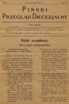 Piński Przegląd Diecezjalny. R.3, 1927, no 2