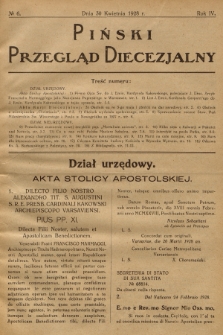 Piński Przegląd Diecezjalny. R.4, 1928, no 6