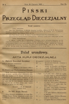 Piński Przegląd Diecezjalny. R.4, 1928, no 8