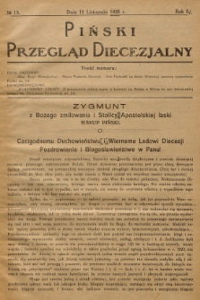 Piński Przegląd Diecezjalny. R.4, 1928, no 13