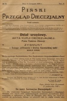 Piński Przegląd Diecezjalny. R.4, 1928, no 14