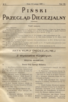 Piński Przegląd Diecezjalny. R.7, 1931, no 2