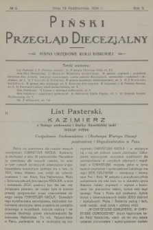 Piński Przegląd Diecezjalny : pismo urzędowe Kurji Biskupiej. R.10, 1934, no 9