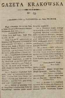 Gazeta Krakowska. 1811, nr 85