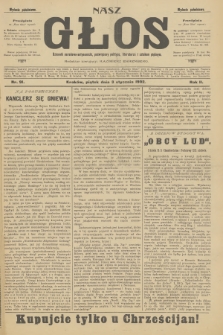 Nasz Głos : dziennik narodowo-antysemicki, poświęcony polityce, literaturze i sztukom pięknym. R.2, 1902, nr 91 - wydanie popołudniowe