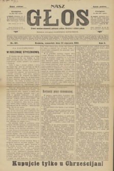 Nasz Głos : dziennik narodowo-antysemicki, poświęcony polityce, literaturze i sztukom pięknym. R.2, 1902, nr 107 - wydanie popołudniowe