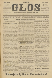Nasz Głos : dziennik narodowo-antysemicki, poświęcony polityce, literaturze i sztukom pięknym. R.2, 1902, nr 108 - wydanie popołudniowe