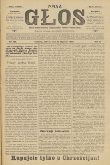 Nasz Głos : dziennik narodowo-antysemicki, poświęcony polityce, literaturze i sztukom pięknym. R.2, 1902, nr 109 - wydanie popołudniowe