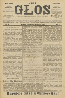 Nasz Głos : dziennik narodowo-antysemicki, poświęcony polityce, literaturze i sztukom pięknym. R.2, 1902, nr 111 - wydanie popołudniowe