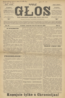 Nasz Głos : dziennik narodowo-antysemicki, poświęcony polityce, literaturze i sztukom pięknym. R.2, 1902, nr 113 - wydanie popołudniowe