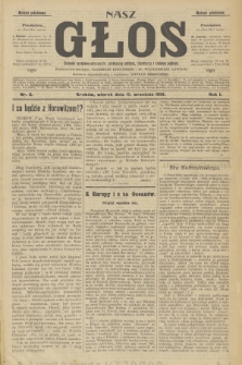 Nasz Głos : dziennik narodowo-antysemicki, poświęcony polityce, literaturze i sztukom pięknym. R.1, 1901, nr 2 - wydanie popołudniowe