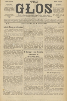 Nasz Głos : dziennik narodowo-antysemicki, poświęcony polityce, literaturze i sztukom pięknym. R.1, 1901, nr 4 - wydanie popołudniowe