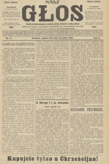 Nasz Głos : dziennik narodowo-antysemicki, poświęcony polityce, literaturze i sztukom pięknym. R.1, 1901, nr 5 - wydanie popołudniowe