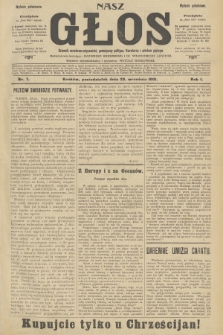 Nasz Głos : dziennik narodowo-antysemicki, poświęcony polityce, literaturze i sztukom pięknym. R.1, 1901, nr 7 - wydanie popołudniowe