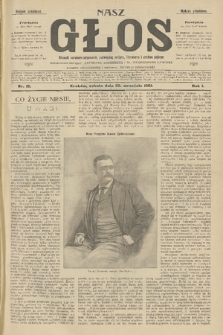 Nasz Głos : dziennik narodowo-antysemicki, poświęcony polityce, literaturze i sztukom pięknym. R.1, 1901, nr 12 - wydanie popołudniowe