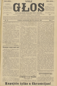 Nasz Głos : dziennik narodowo-antysemicki, poświęcony polityce, literaturze i sztukom pięknym. R.1, 1901, nr 13 - wydanie popołudniowe