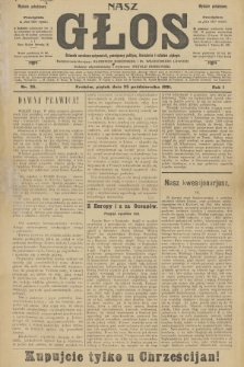 Nasz Głos : dziennik narodowo-antysemicki, poświęcony polityce, literaturze i sztukom pięknym. R.1, 1901, nr 35 - wydanie popołudniowe