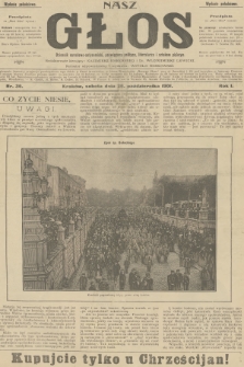 Nasz Głos : dziennik narodowo-antysemicki, poświęcony polityce, literaturze i sztukom pięknym. R.1, 1901, nr 36 - wydanie popołudniowe