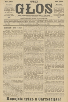 Nasz Głos : dziennik narodowo-antysemicki, poświęcony polityce, literaturze i sztukom pięknym. R.1, 1901, nr 37 - wydanie popołudniowe